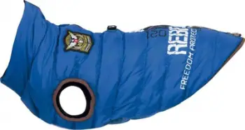 Jaketë për qen Trixie Wizka Suit Saint-Malo, 40 cm, me zinxhir, blu
