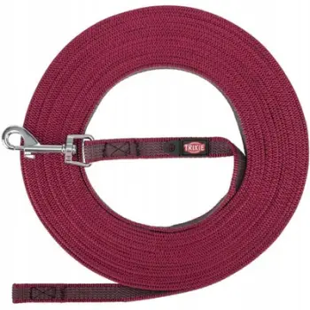 Litar trajnimi Trixie Rubber Drag Lead, 10m, 15mm, sangria S M