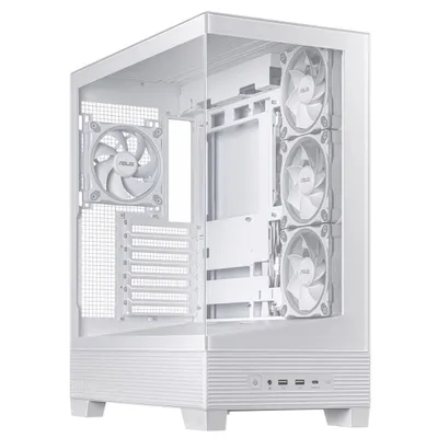 Kuti PC gaming ASUS A31 PLUS TG, mid tower, ARGB, e bardhë - 1