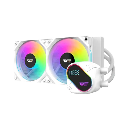 Ftohës Darkflash DO240 AIO Liquid Cooler, 240mm, i bardhë - 1