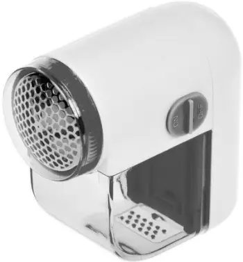 Makina për heqjen e pushit Gerimport Electronic Lint Remover, 7.5 x 4 x 8 cm, me bateri rikarikueshme, e bardhë