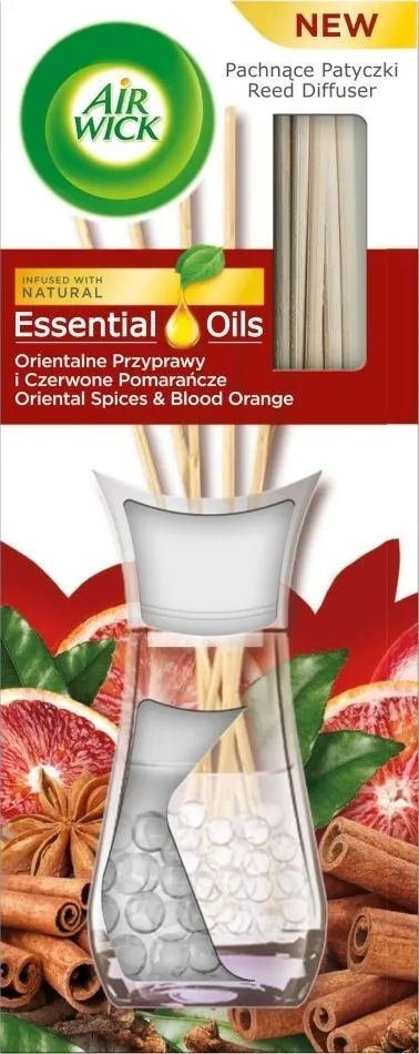 Difuzer me shkopinj Air Wick Oriental Spices & Red Oranges, vajra esencialë, 30ml - 1