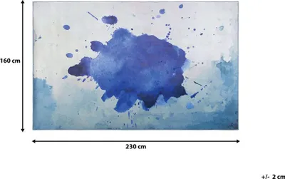 Tapet Beliani ODALAR, 160x230 cm, poliester, blu - 5