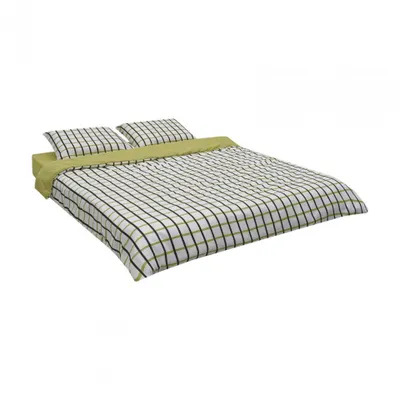 Set shtrati KS Checker, king size, mikrofibër 100% poliester, shumëngjyrësh - 3