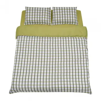 Set shtrati KS Checker, king size, mikrofibër 100% poliester, shumëngjyrësh