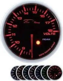 Tregues voltazhi DRacing DEPO SKPK, 52mm, ndriçim 7 ngjyra, i zi