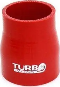 Reduktor drejt silikoni TurboWorks G, 51-63mm, i kuq