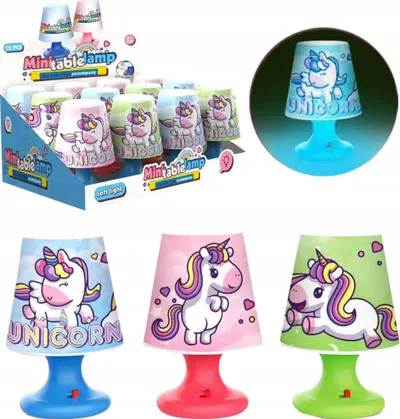 Llambë nate Trifox Unicorn, për fëmijë, dritë e butë, shumëngjyrëshe MIX - 2