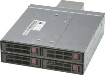Mobile rack server SuperMicro CSE-M14TQC, 4x 2.5", SAS3 SATA3, gri