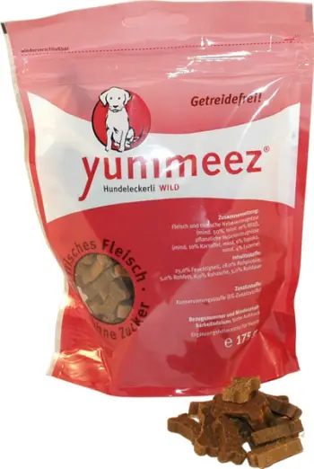 Shujta për qen Yummeez Grain Free Wild, pa drithëra, 175g, e kuqe