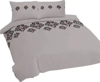 Set posteqesh Matex Satin Bedding R22, 220x200 cm, pambuk sateni, gri