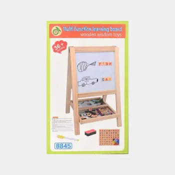 0 Tabela druri edukative 2-në-1 me numratore dhe dërrasë vizatimi. UNIMIKS