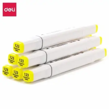 Deli Sketch Marker Me Cope Fluorescent Yellow 123