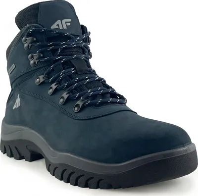 Çizme dimri meshkujsh 4F H4Z20 OBMH205, lëkurë, taban antirrëshqitës, navy blue - 3