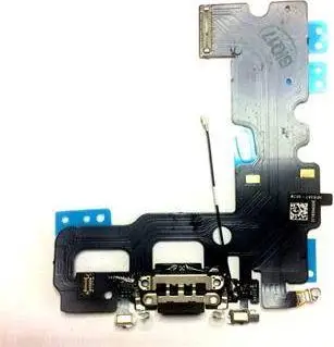 Konektor karikuesi me mikrofon për iPhone 7, kabllo fleksibël, gri