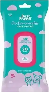Peceta higjienike Best Friend për sy dhe veshë, 20 copë, për qen dhe mace