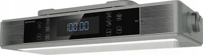 Radio kuzhine FM Bluetooth LED, nën dollap, e bardhë - 2