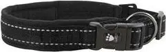 Qafore për qen Hurtta Casual Collar Raven, 8-12", reflektuese, e zezë