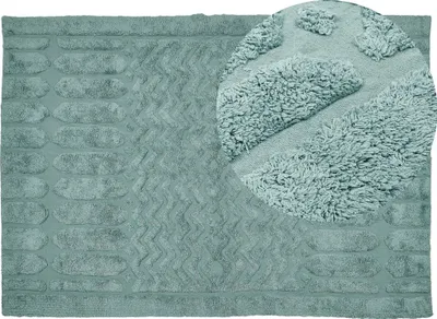 Tapet Beliani SIRNAK, 160x230 cm, pambuk, jeshile mint - 1