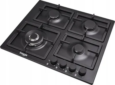 Plitë me gaz Freggia HH640VGTAN, 4 vatra, çelik, e zezë - 2