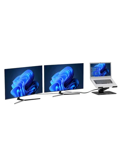 Stacion dokues USB-C me mbështetje për PC, 2 x 4K, 85W - 9