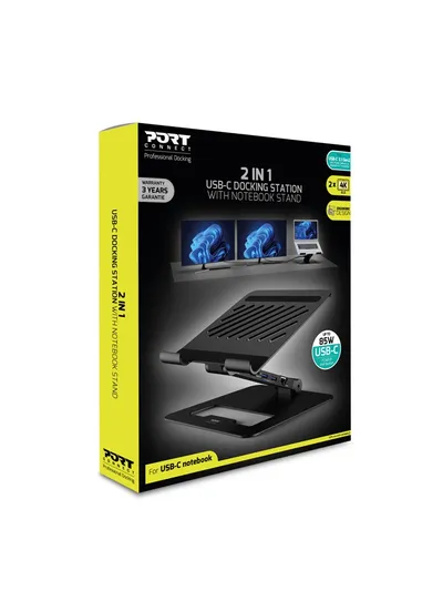Stacion dokues USB-C me mbështetje për PC, 2 x 4K, 85W - 10