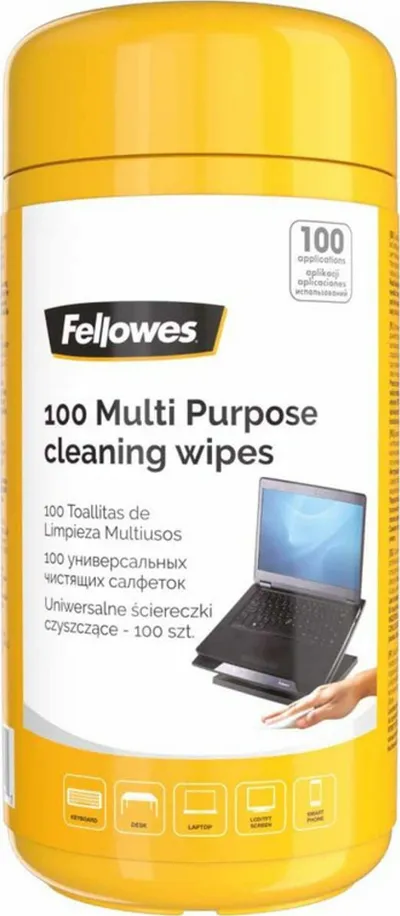 Peceta pastruese Fellowes 8562802, 100 copë, multifunksionale, të verdha - 1