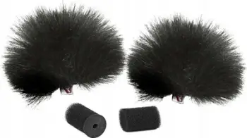 Kapak ere për mikrofon lavalier Rycote, set me 2 copë, i zi