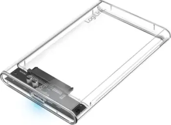 Kuti e jashtme për disk 2.5" LogiLink, USB 3.0, pa vida, transparente
