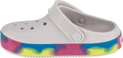 Sanda Crocs Off Court Glitter Band Kids Clog Jr 209714-1FS, fëmijë, të bardha me brez shumëngjyrësh - 2
