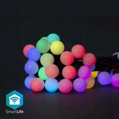 Drita dekorative LED Nedis WIFILP02C48, 10.8 m, WiFi Tuya, shumëngjyrëshe - 1