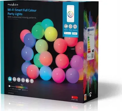 Drita dekorative LED Nedis WIFILP02C48, 10.8 m, WiFi Tuya, shumëngjyrëshe - 2