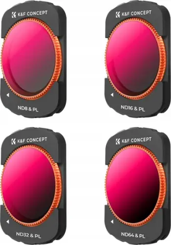 Set filtrash magnetikë K&amp;F Concept për DJI Osmo Pocket 3, ND8/PL ND16/PL ND32/PL ND64/PL, 4 copë