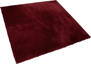 Tapet shaggy Beliani EVREN, 200x200 cm, i kuq