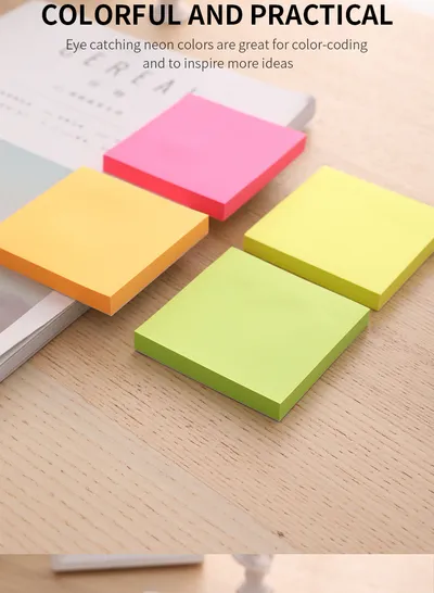 Postit DELI 75x75 100fl neon a02302 1/12 - 2