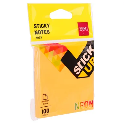 Postit DELI 75x75 100fl neon a02302 1/12 - 9