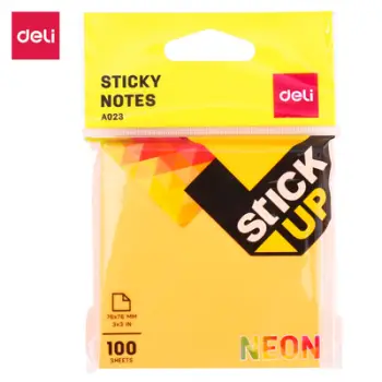 Postit DELI 75x75 100fl neon a02302 1/12