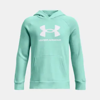 Bluzë me kapuç Under Armour Rival Fleece Big Logo, për djem, XL, e gjelbër