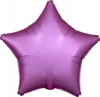 Balonë folje Lustre Flamingo Star, 48cm, formë ylli, rozë