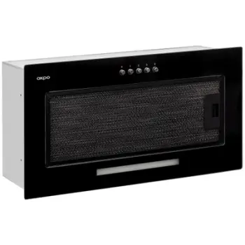 Kapak aspiratori universale, 60cm, me ndriçim LED, i zi