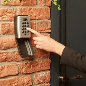Kuti sigurie për çelësa Master Lock 5423EURD, me kombinim butonash, për mur, e zezë gri - 4