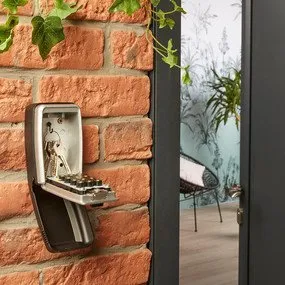 Kuti sigurie për çelësa Master Lock 5423EURD, me kombinim butonash, për mur, e zezë gri - 5