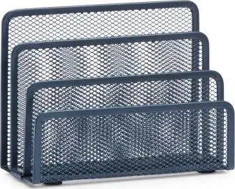 Organizues dokumentesh Zeller, 17x8x13.5cm, inoks, i zi