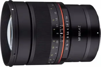 Objektivi Samyang Nikon Z 85mm F/1.4 MF – Samyang, MF 85 mm, 1.4 Z