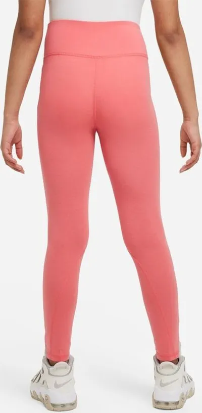 Legginsa për vajza Nike Sportswear Favorites, bel i lartë, elastike, rozë - 2
