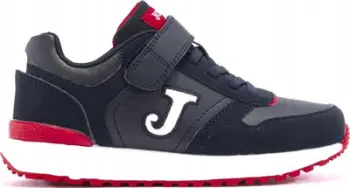 Atlete fëmijësh Joma Tornado Jr 2403, mbyllje me shirit ngjitës, shollë sportive, blu e errët kuqe