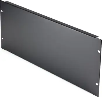 Panel blind 4U për rack 19", metalik, i zi