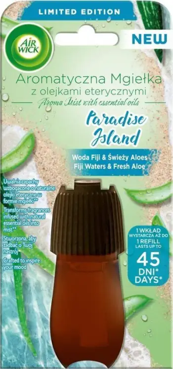 Karikues aromatizues ajri Air Wick Paradise Island, Fiji Waters & Fresh Aloe, 20ml