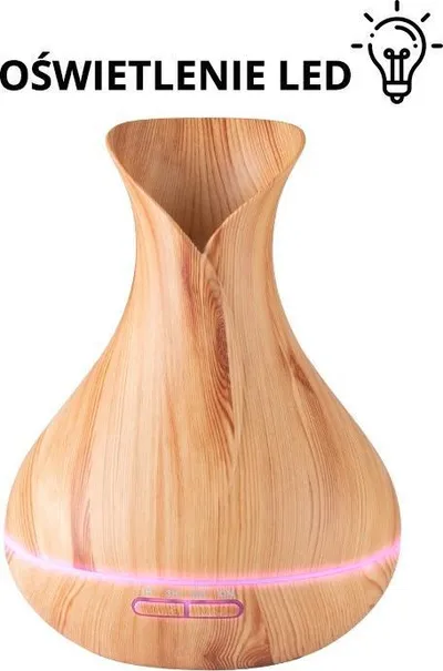 Difuzer arome dhe lagështues ajri Activeshop Spa 15, 550 ml, dritë LED, dru i çelët - 4
