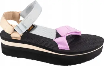 Sandale platforme për femra Teva W Flatform Universal 1008844, sintetike, të zeza shumëngjyrëshe